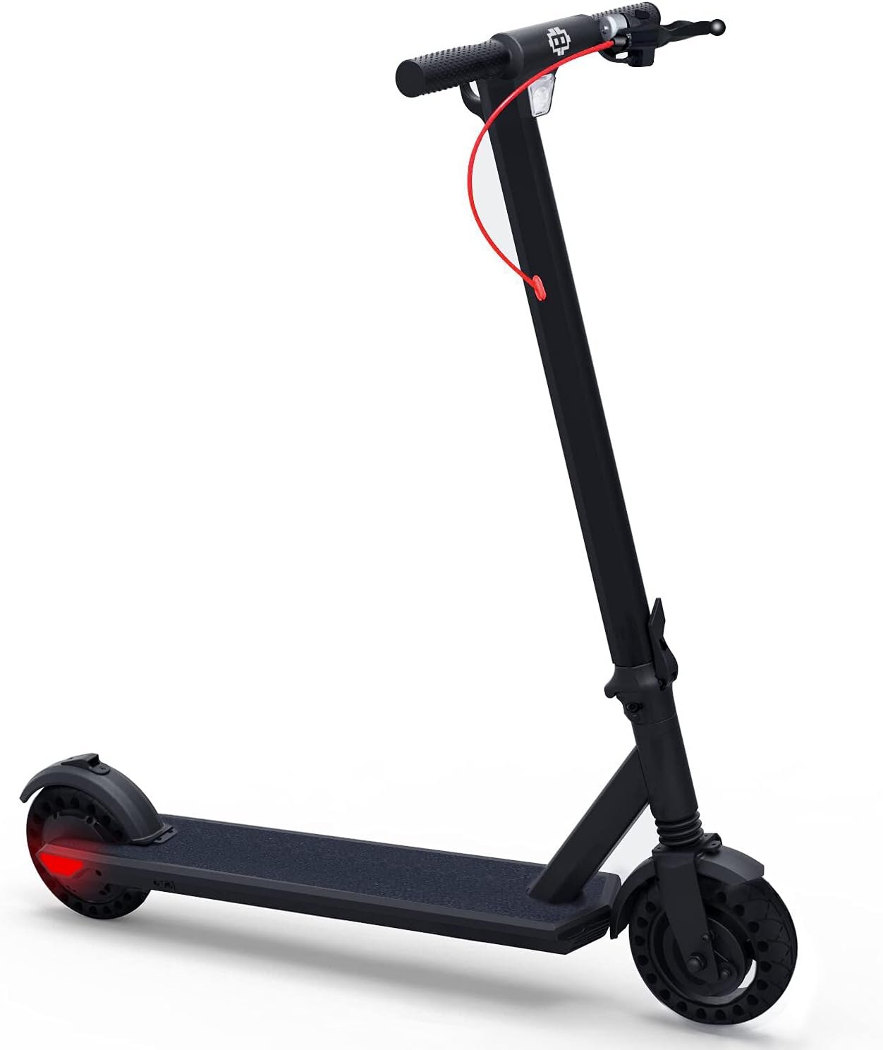 Electric Scooter, Up to 19 Miles Range, 19 Mph Folding Commute Electric Scooter for Adults with 8.5 Solid Tires, Dual Braking System and Smart App Control