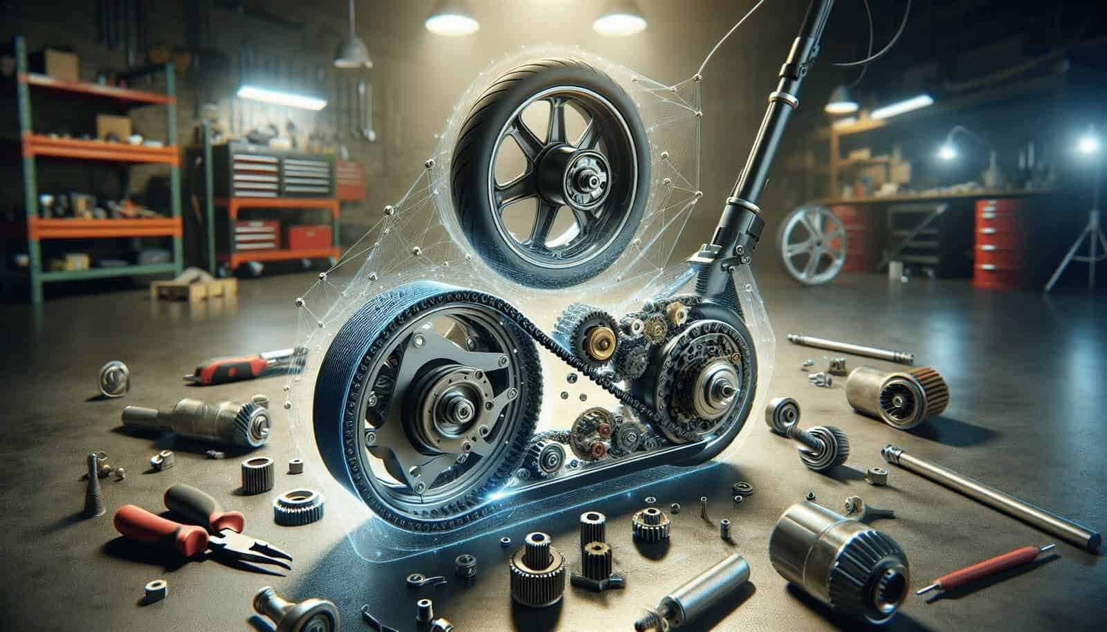 How Do I Check And Replace The Electric Scooters Drive Belt Or Chain?