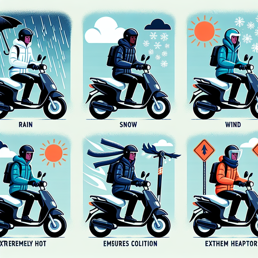 Are There Specific Guidelines For Riding My Electric Scooter In Extreme Weather Conditions?