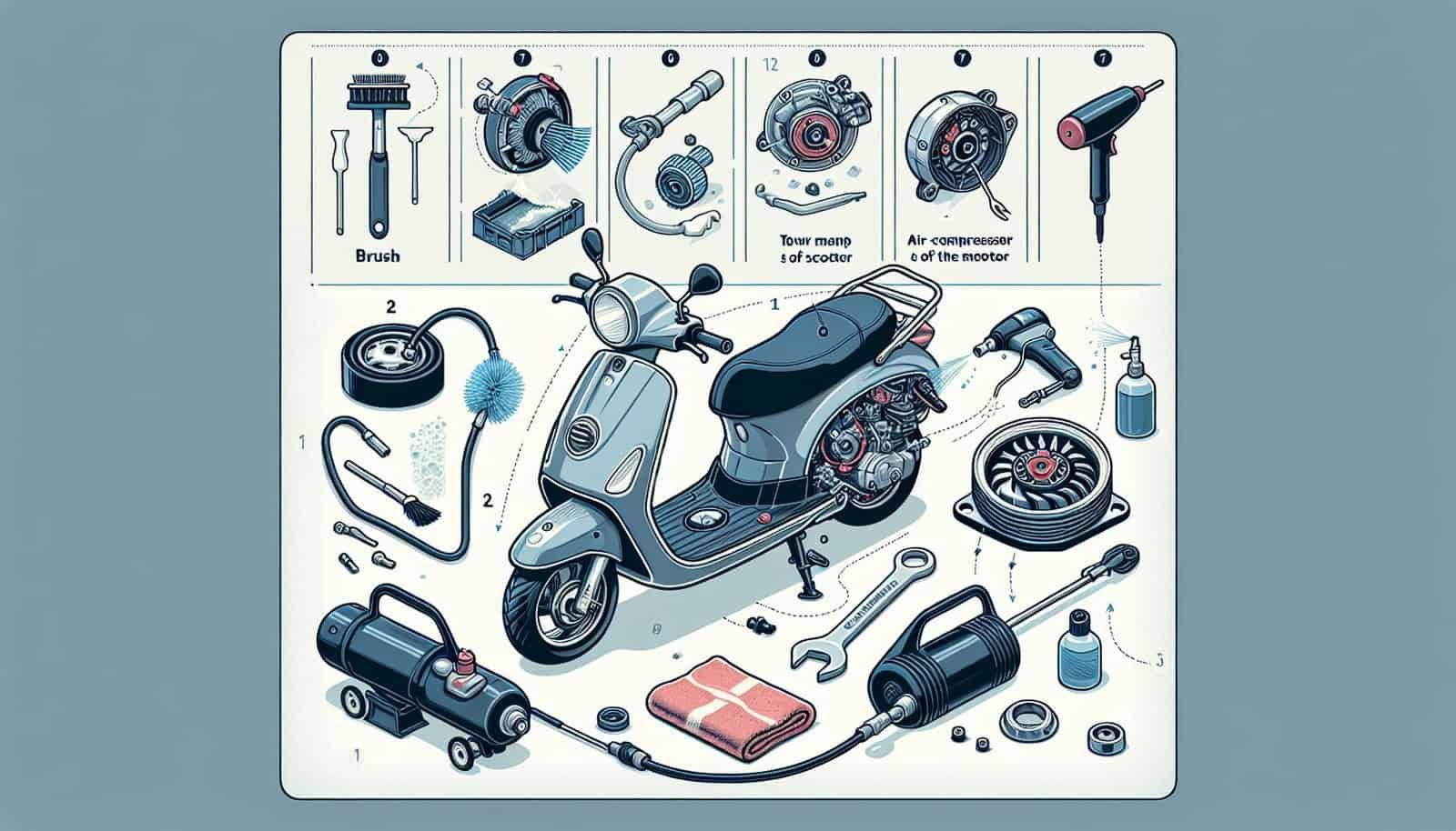 What Is The Proper Way To Clean The Electric Motor Of My Scooter?